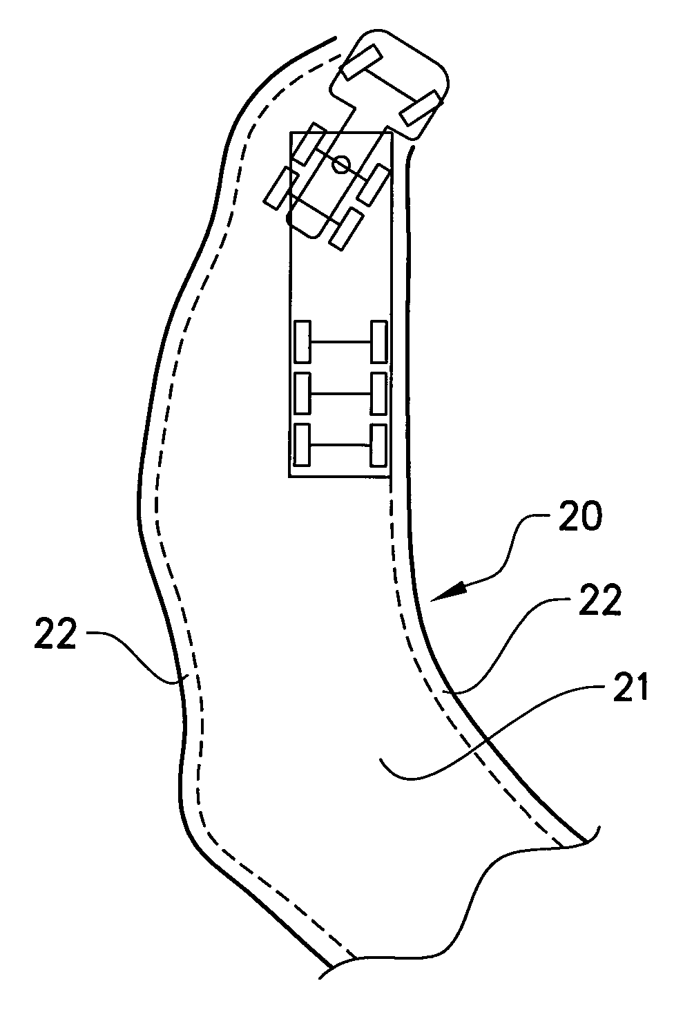 Method for assisting the reversal of an articulated vehicle