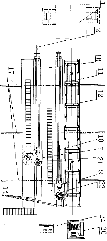 Pipe pulling and supporting, cleaning and spraying integrated unit for horizontal centrifugal casting machine