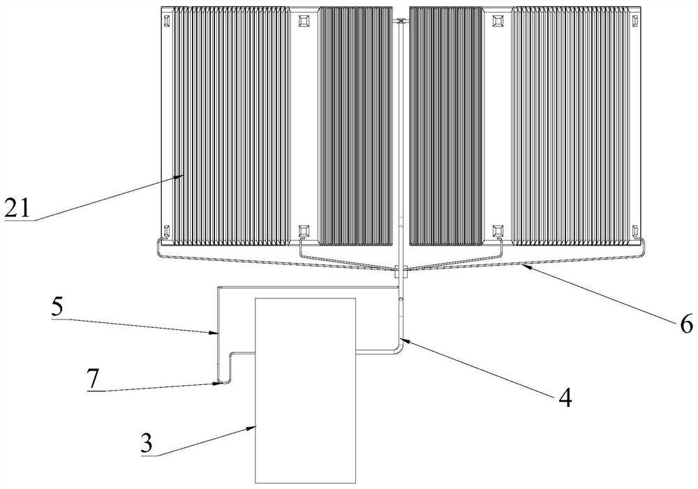 Passive residual heat removal heat pipe heat exchange system for spent fuel pool