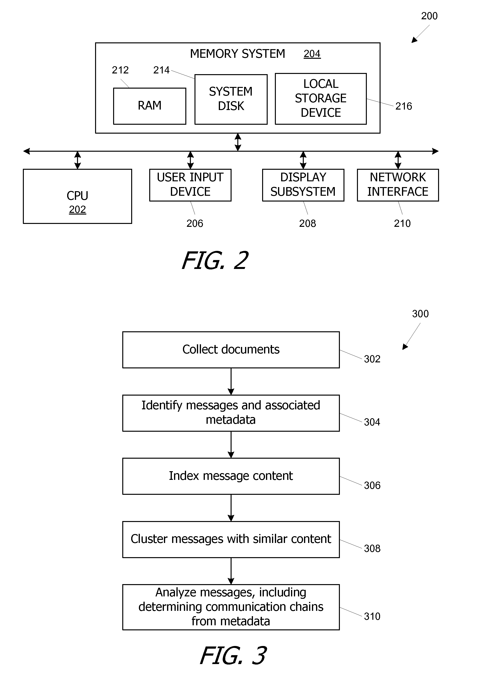 Systems and methods for determining communication chains based on messages