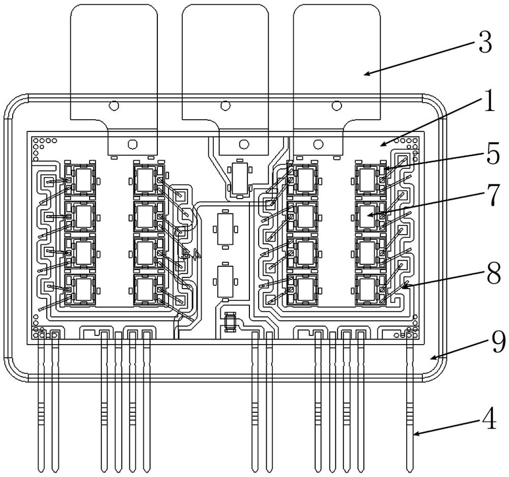 Silver paste sintered double-sided heat dissipation power module