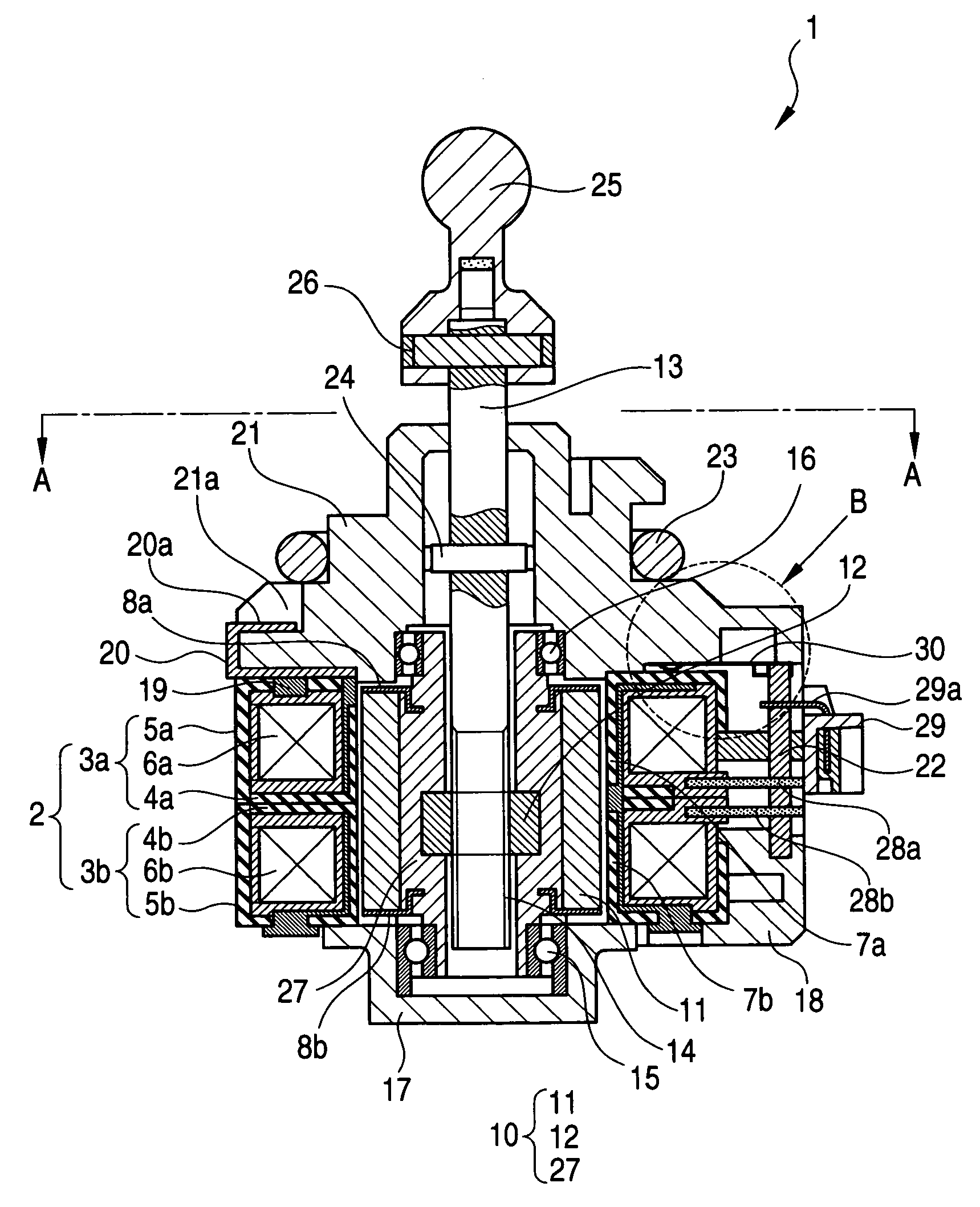 Actuator provided with grounding terminal
