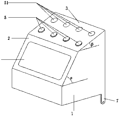 Control console used for material receiving machine