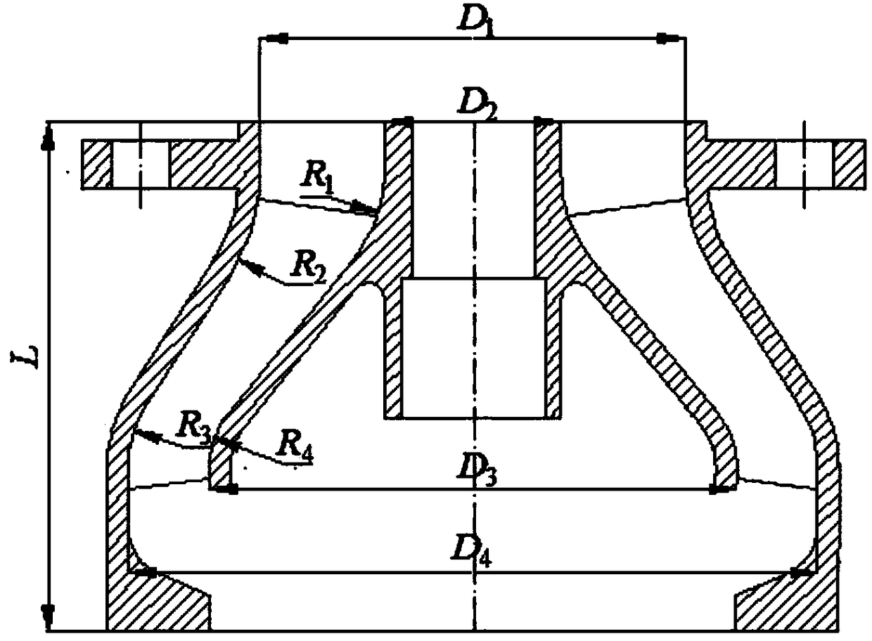 Design method for space guide vane of single-tube vertical type long-shaft multistage pump