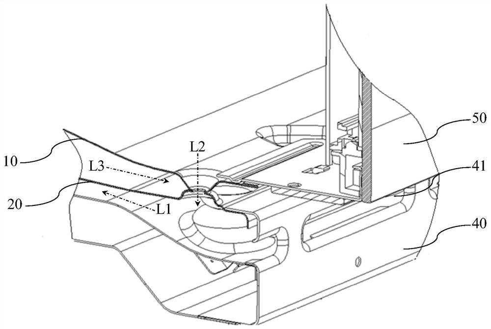 Air duct assembly and oven with same
