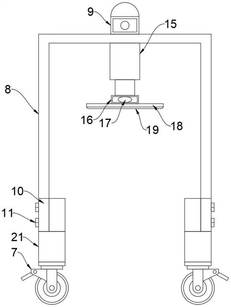 Automatic detection equipment for precision spare and accessory parts of irregular aero seats