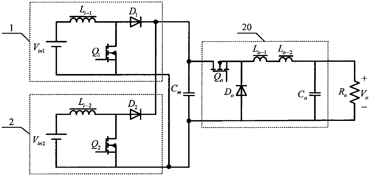 Parallel multi input coupled inductor buck and boost converter