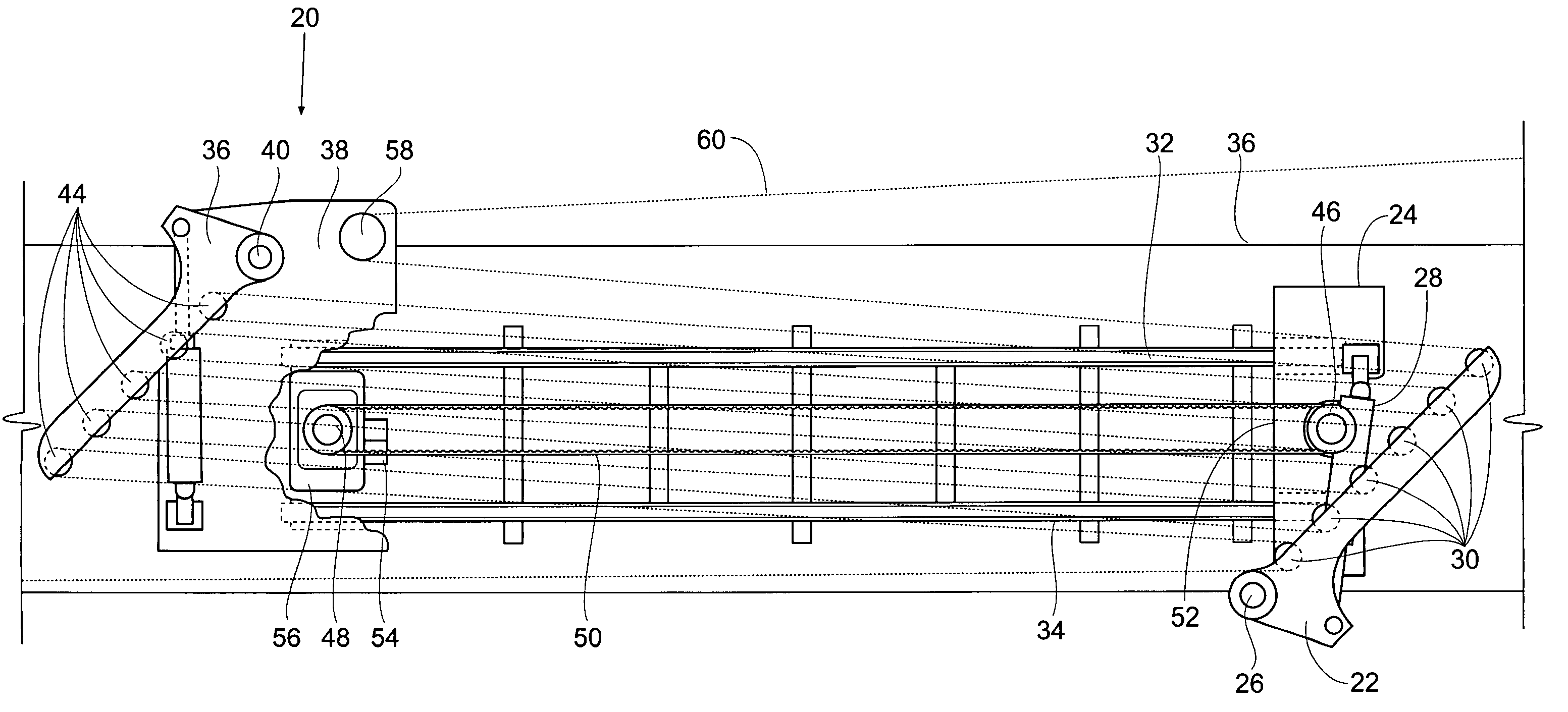 Apparatus and method of increasing web storage in a dancer