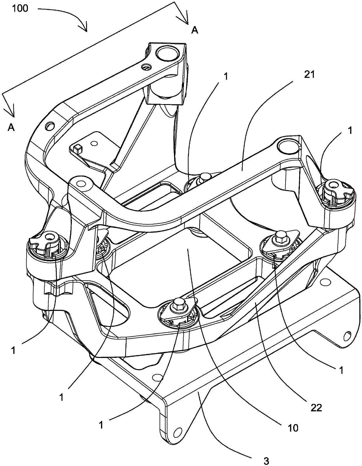 Vibration damping mechanism and vehicle with vibration damping mechanism