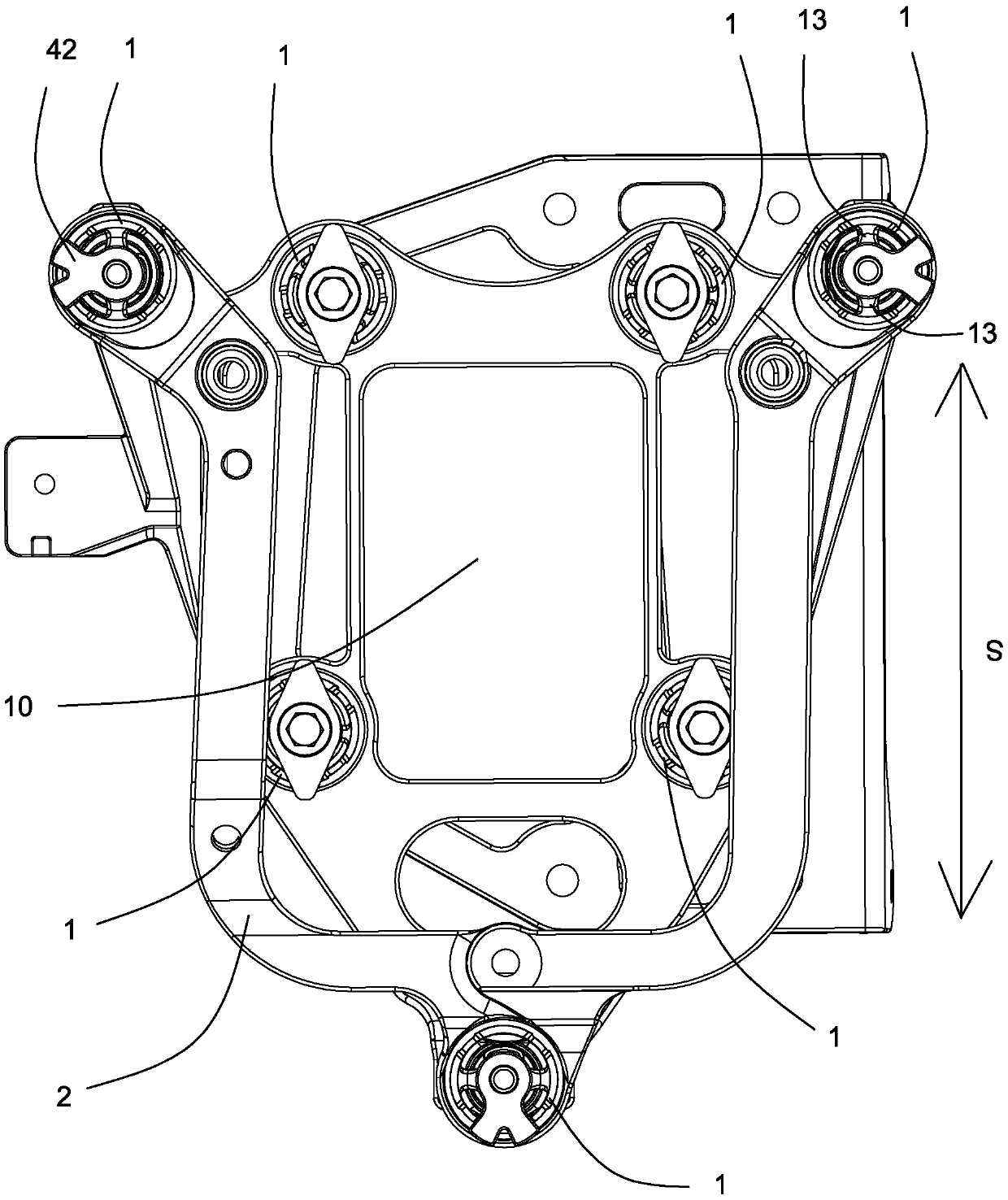 Vibration damping mechanism and vehicle with vibration damping mechanism