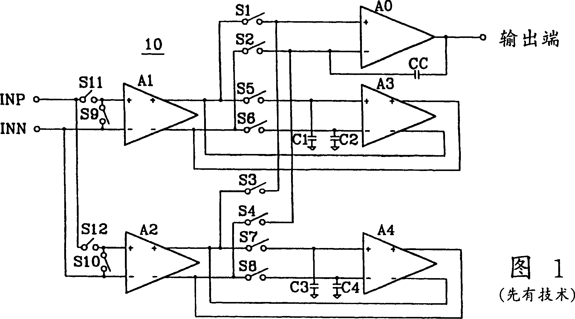 Ping-pong amplifier with auto-zeroing and chopping