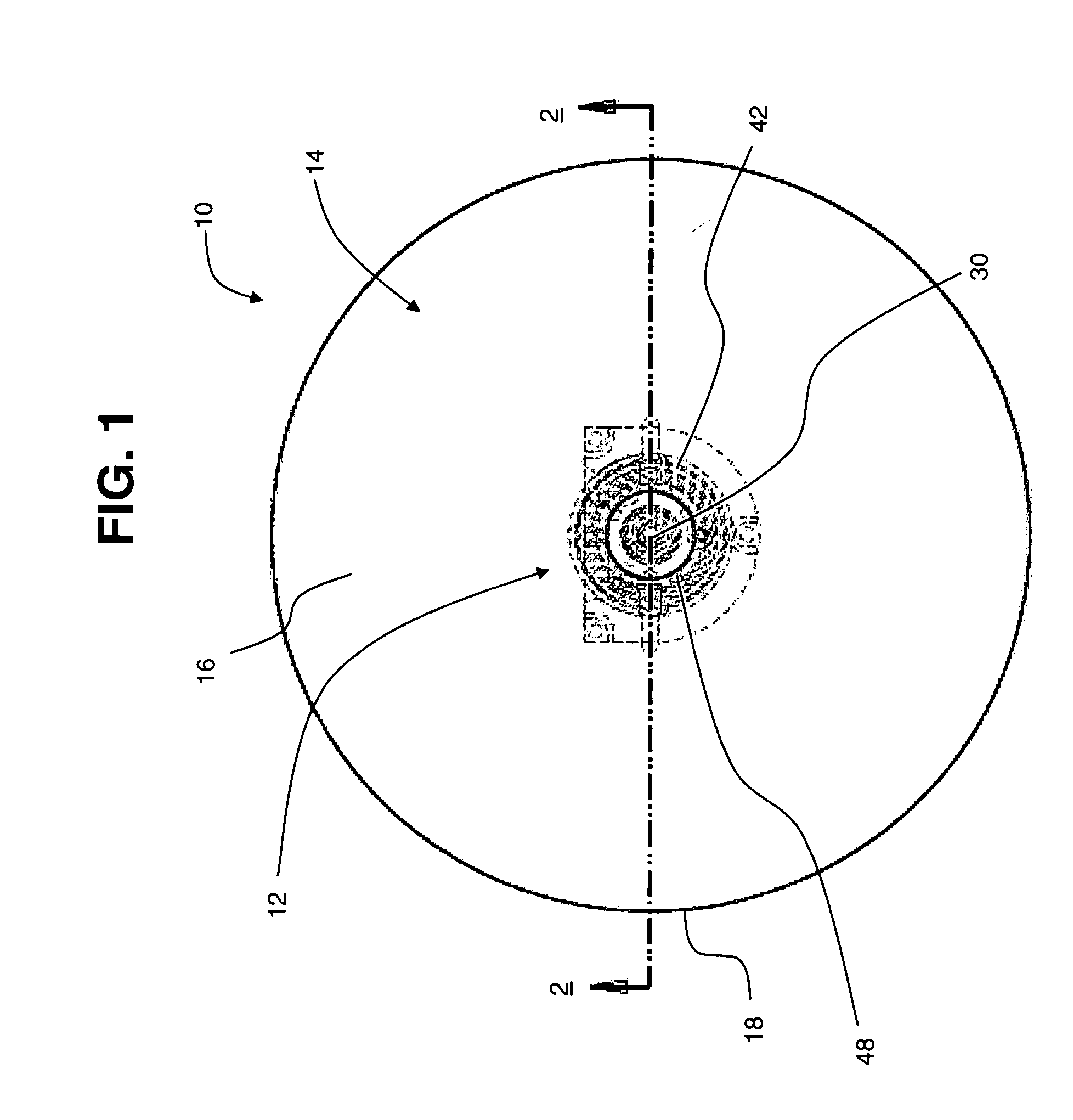 Stabilizing holographic disk medium against vibrations and/or controlling deflection of disk medium