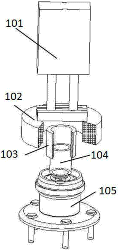 Demagnetization device and method for telescopic guide sleeve of hub bearing