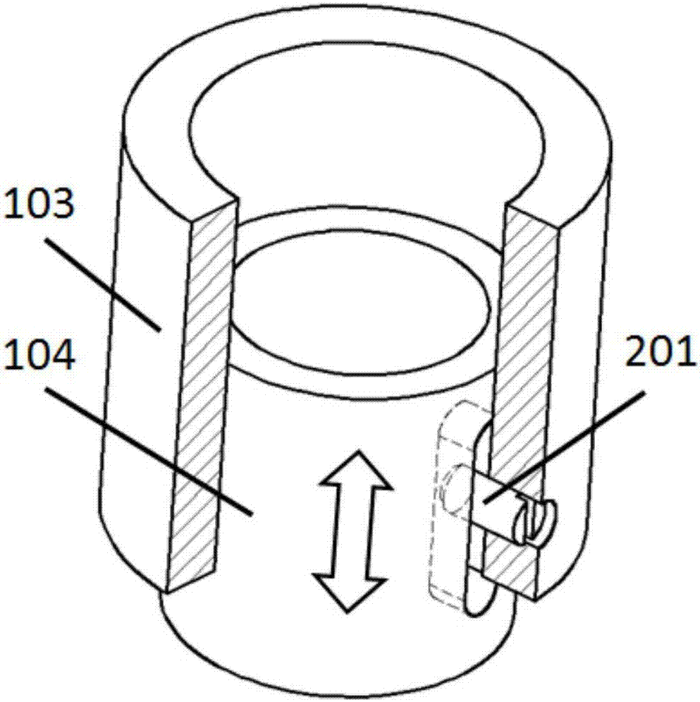 Demagnetization device and method for telescopic guide sleeve of hub bearing