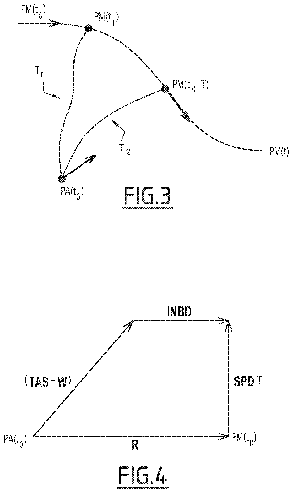 Construction method of a join flight path to a mobile point, associated join method to a mobile point, computer    program product and module
