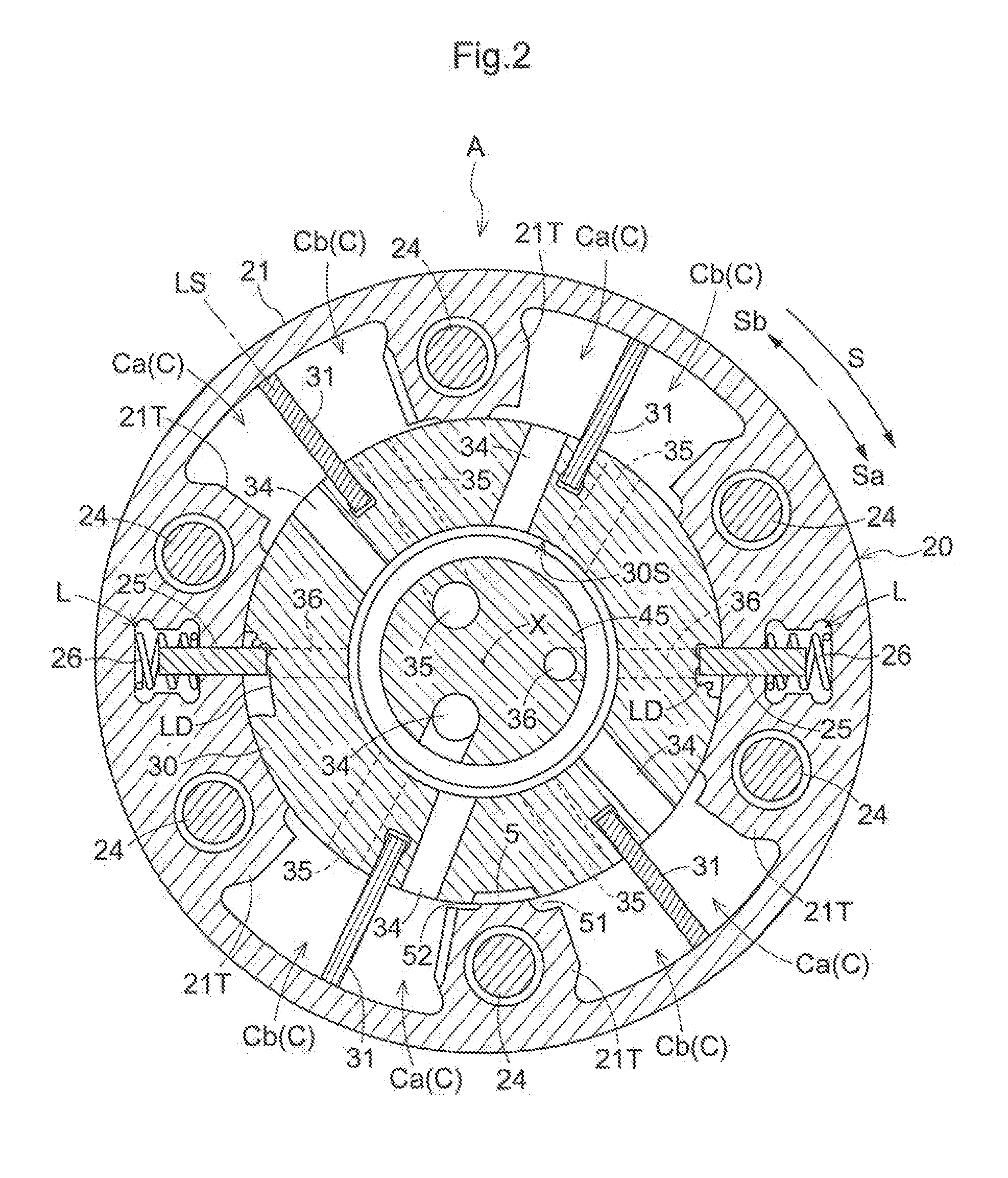 Valve opening/closing timing control device