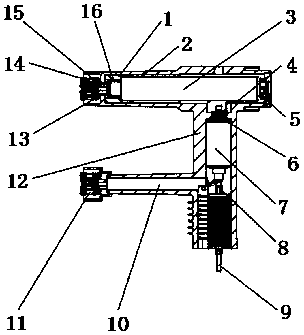 Solid-sealed polar pole structure of load switch-fuse combined electric appliance