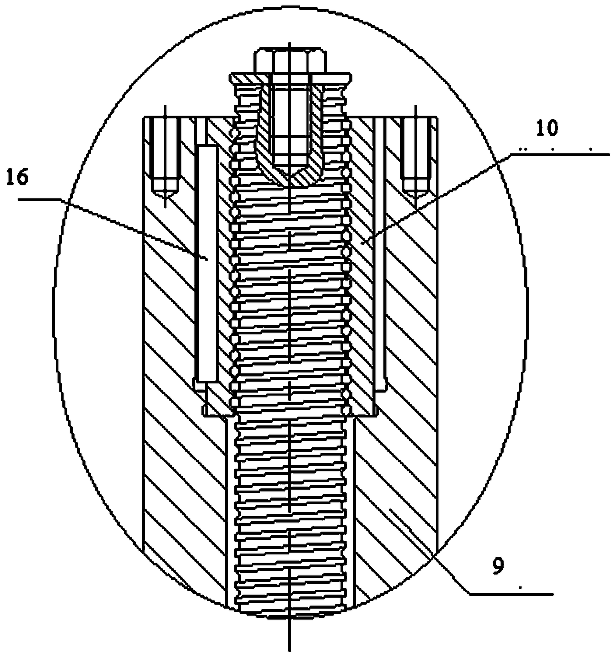 Ultra-high-pressure large-diameter fracturing gate valve with labor-saving mechanism