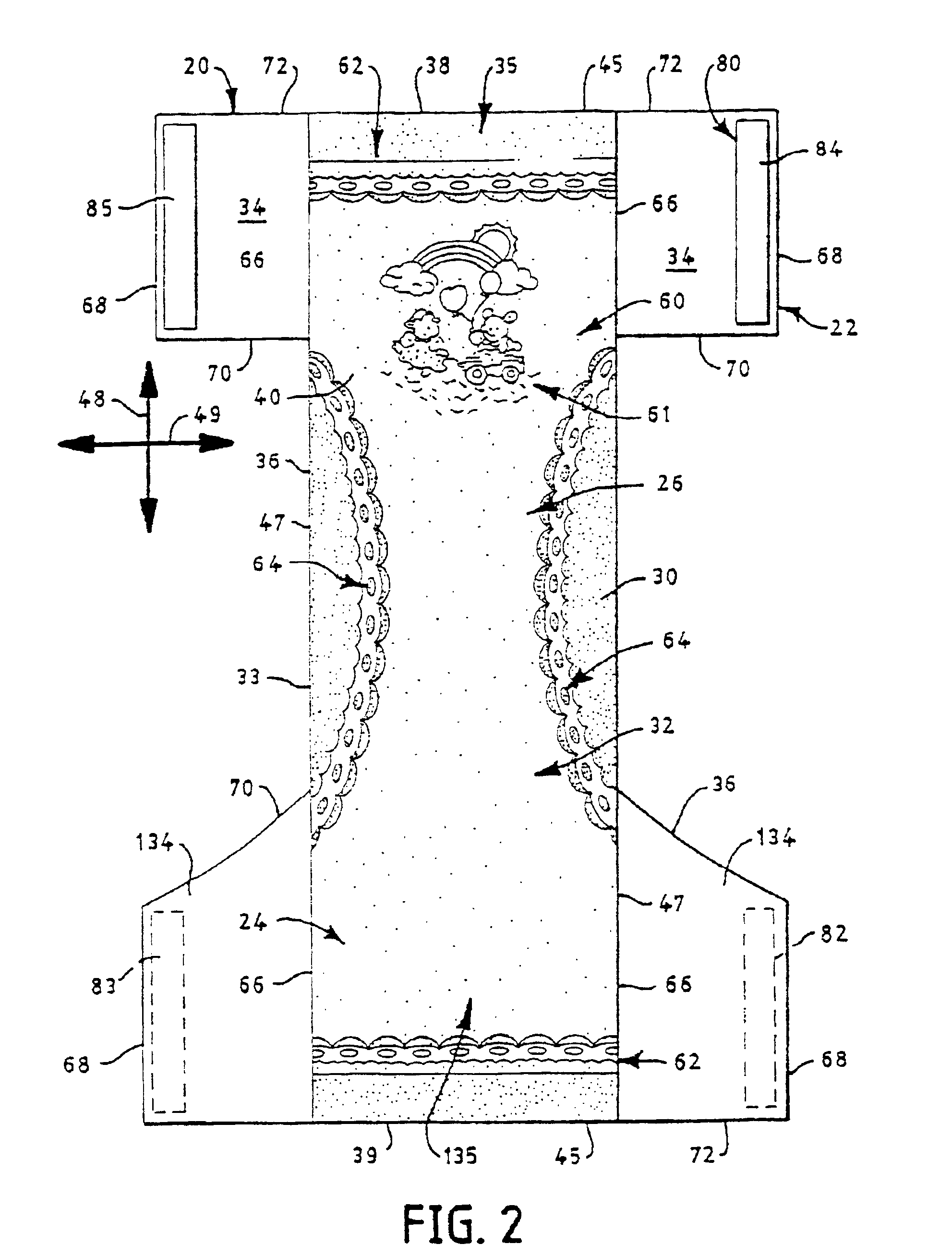 Mechanical fastening system for an absorbent article