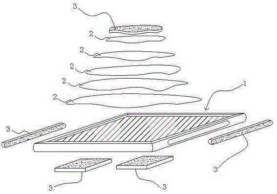 Radiation prevention three-dimensional paper cut and manufacturing method thereof