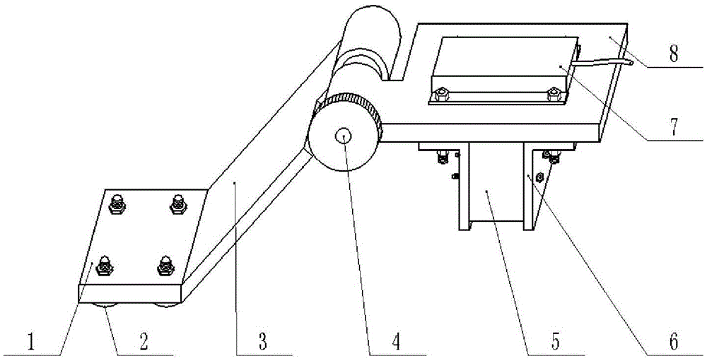 A device and method for detecting the lifting speed of a combine harvester header