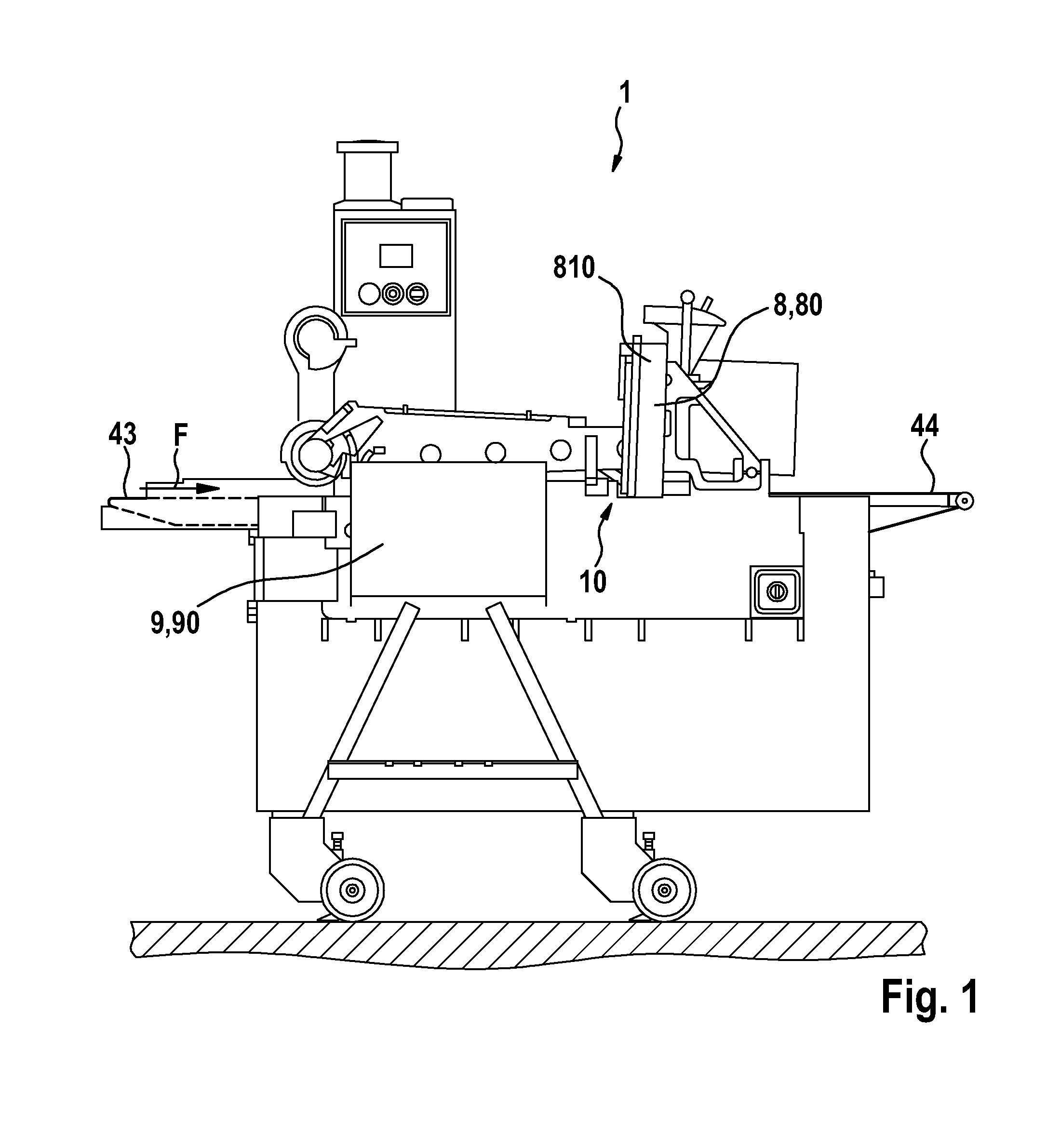 Conveying apparatus comprising a conveying path and designed to supply a plurality of products for consumption having soft parts to a processing device, and processing machine comprising a conveying apparatus and a processing device