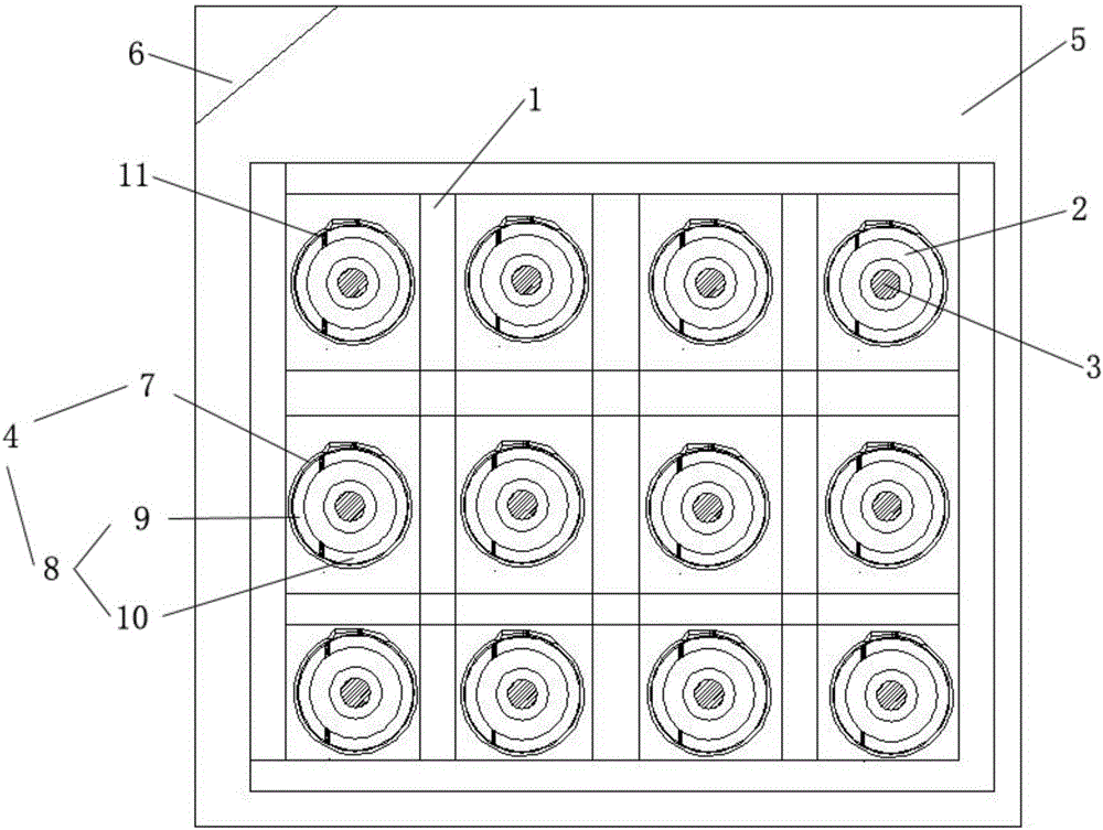 Wall body cable blocking method