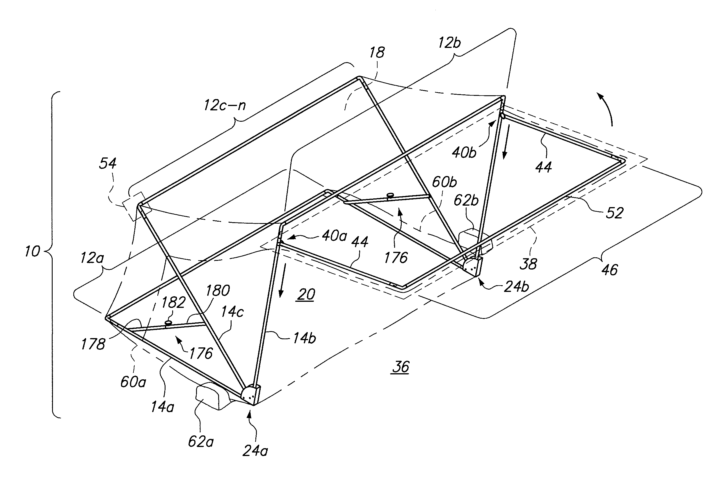 Collapsible shade device