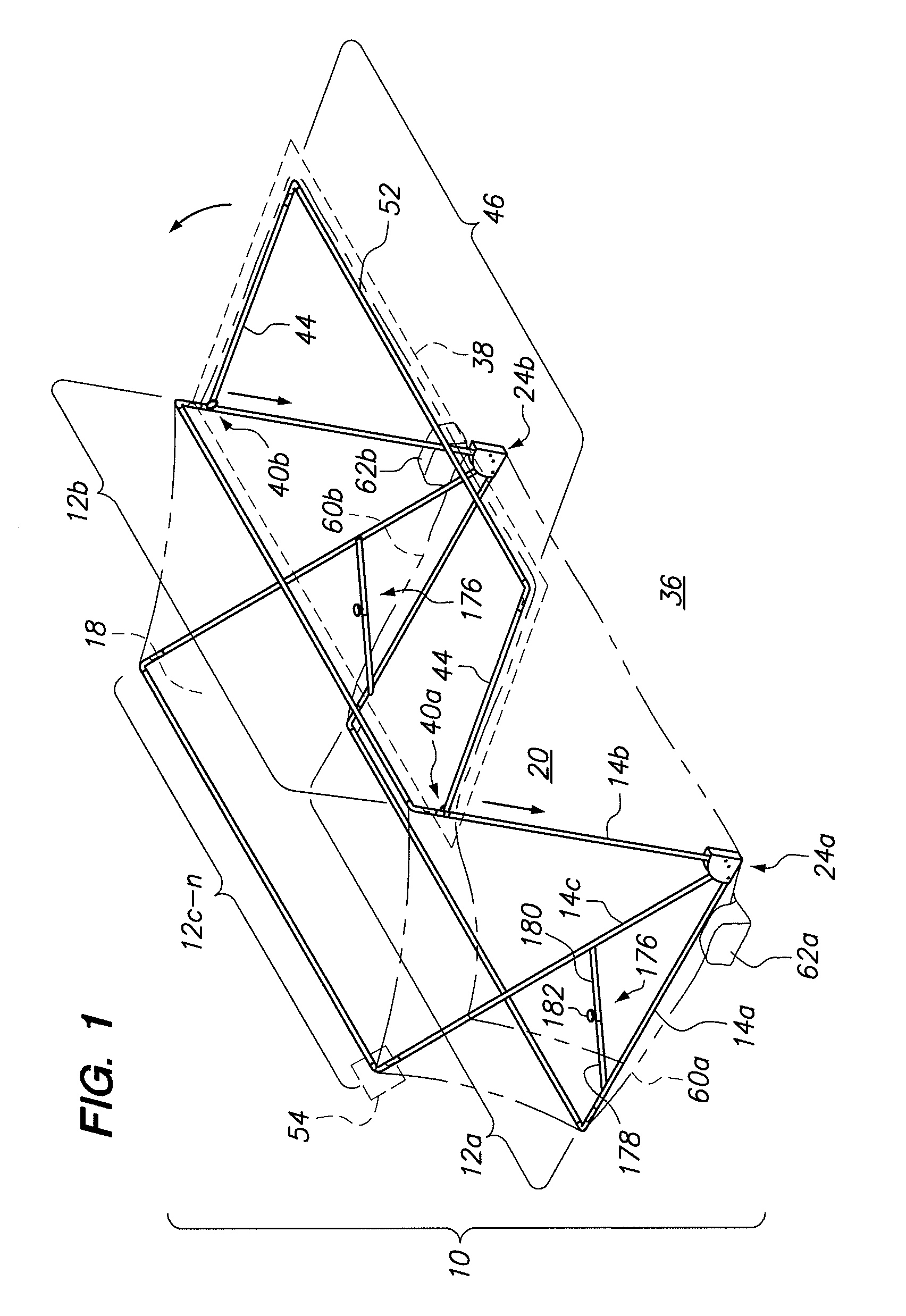 Collapsible shade device