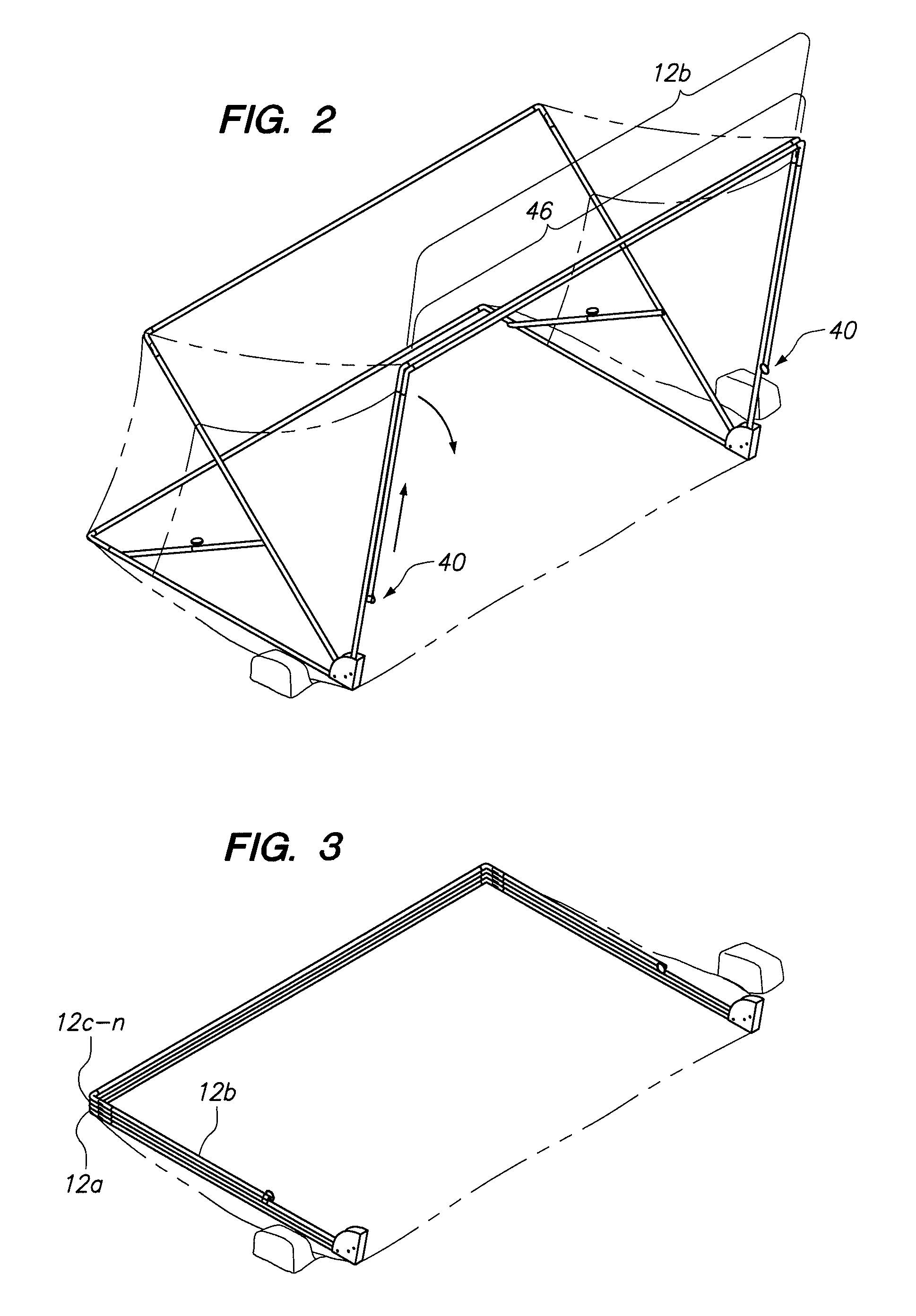 Collapsible shade device