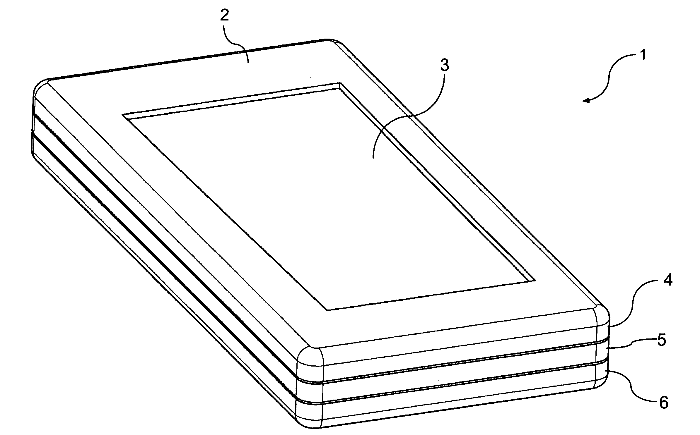 Layered mobile device