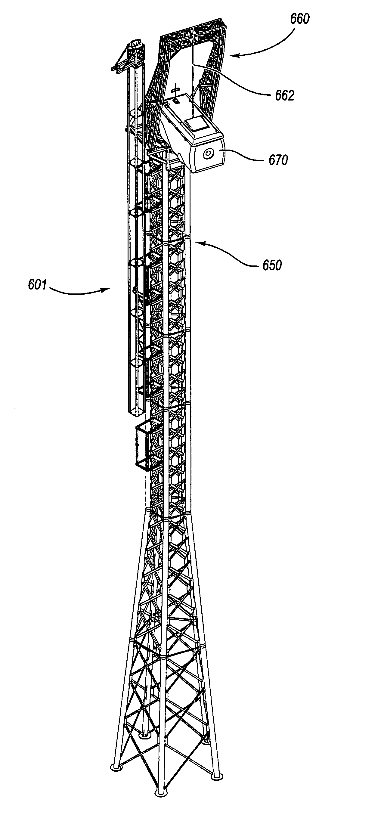 Lifting system and apparatus for constructing and enclosing wind turbine towers