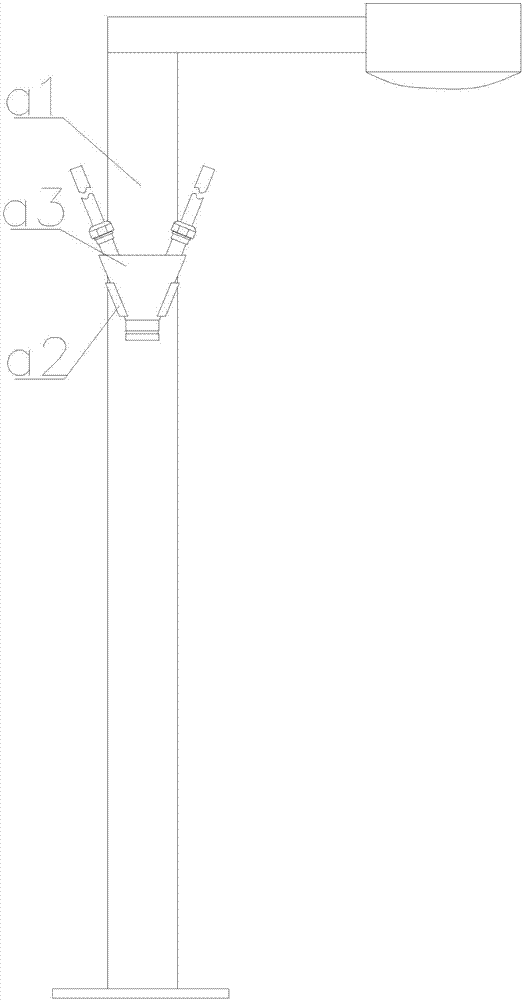 Streetlamp and dismounting device for national flag on streetlamp
