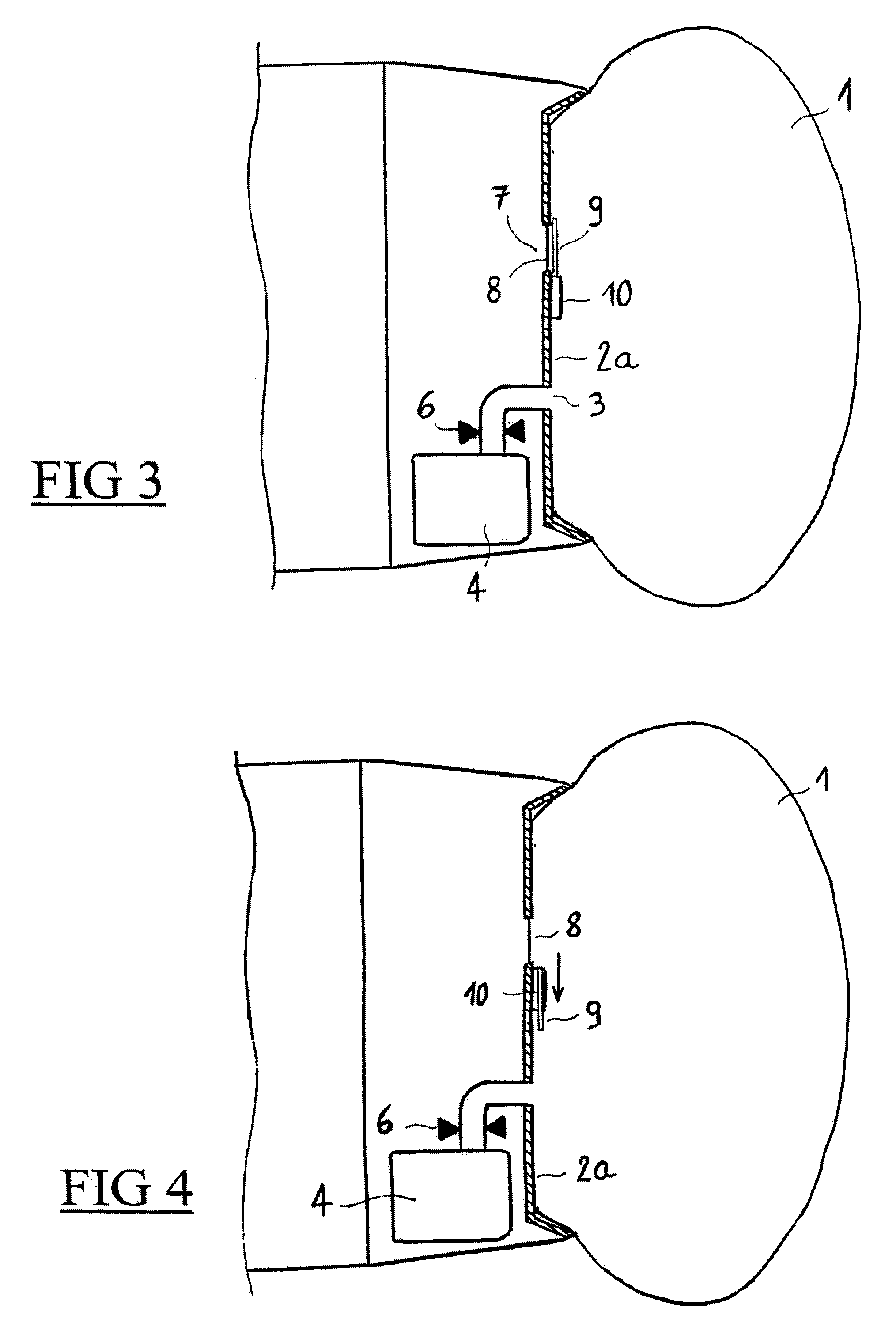 Inflatable air bag release and membrane protection device