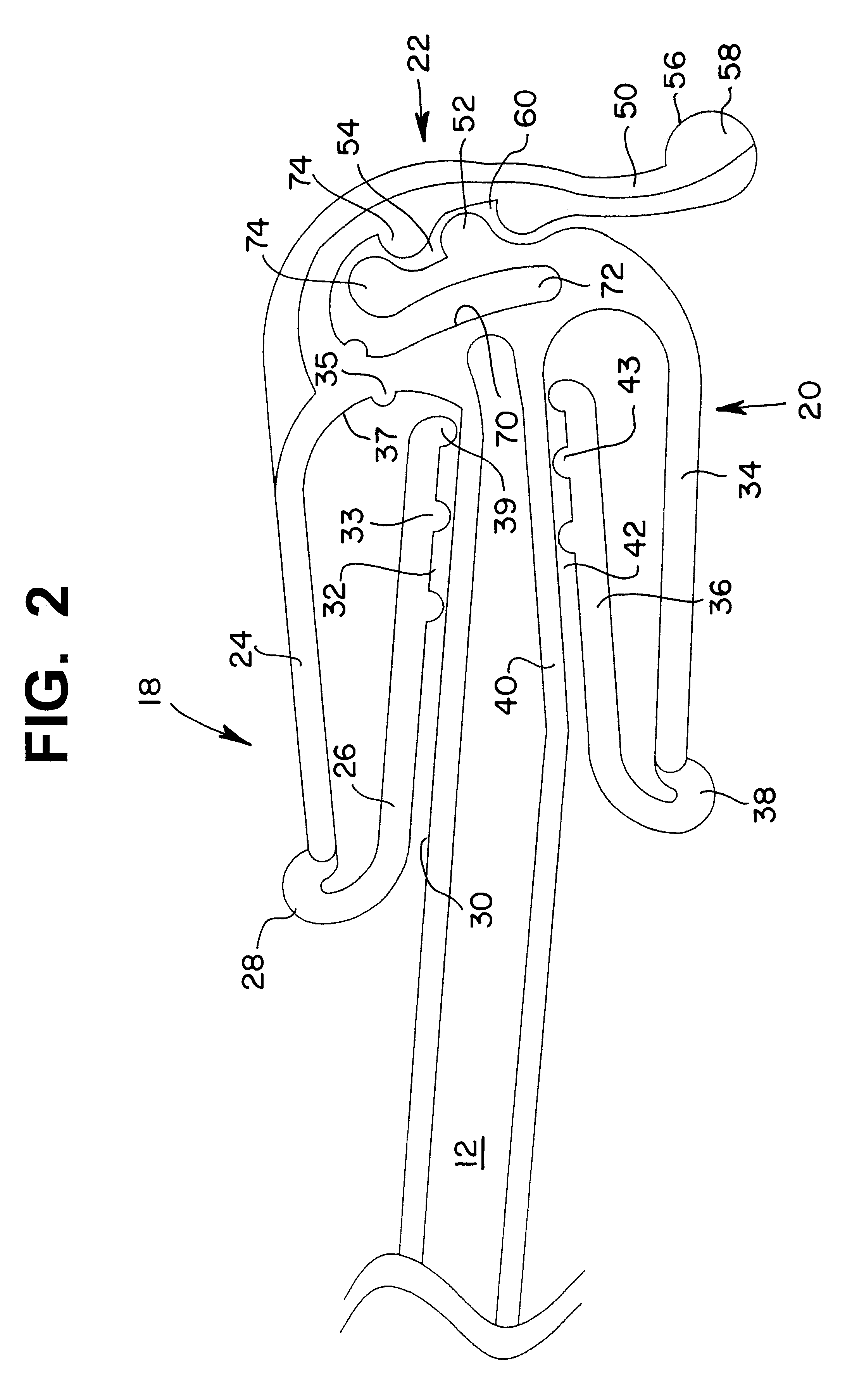 Clip arrangement for garment hangers
