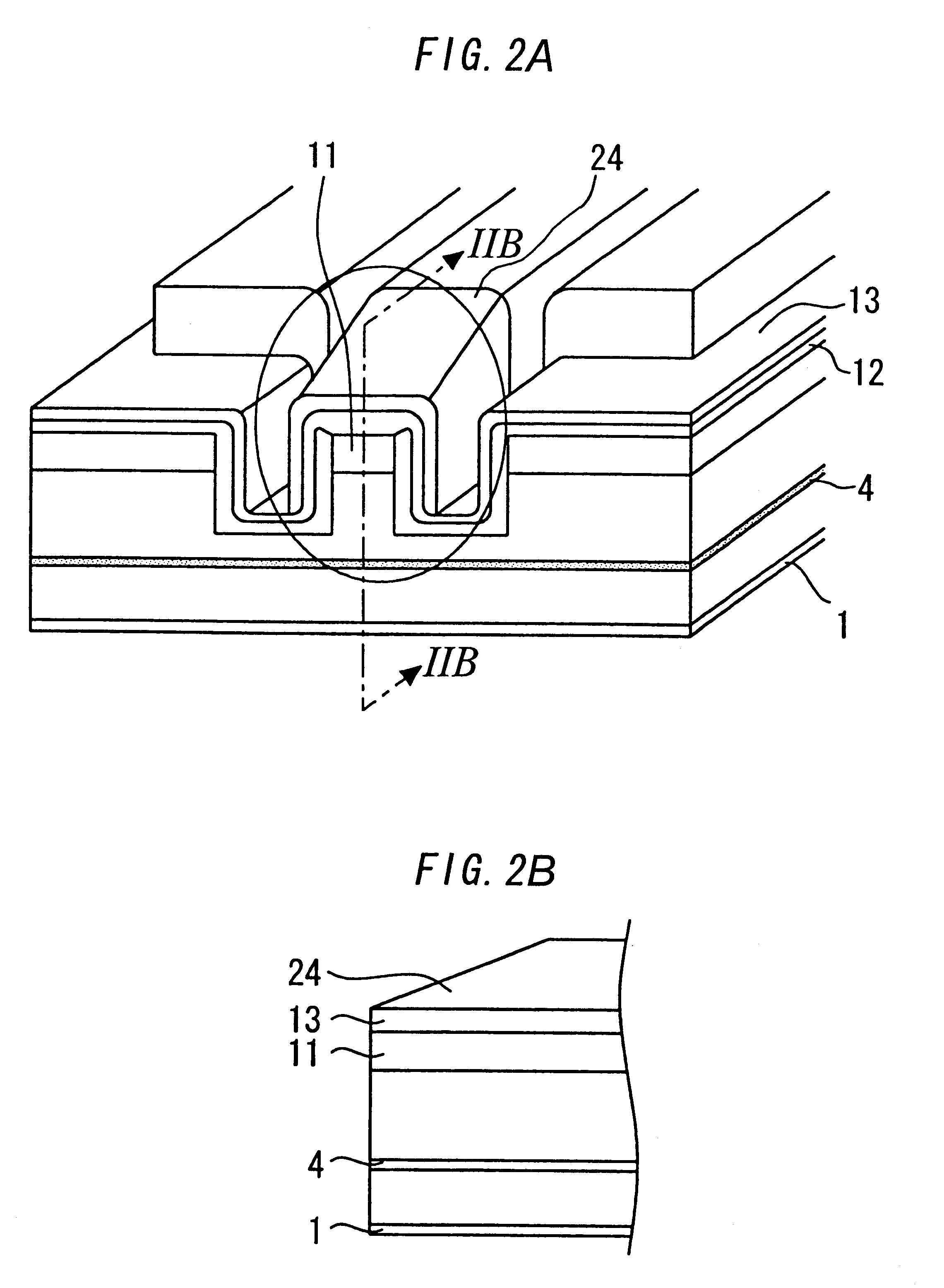 Semiconductor device with varying thickness gold electrode