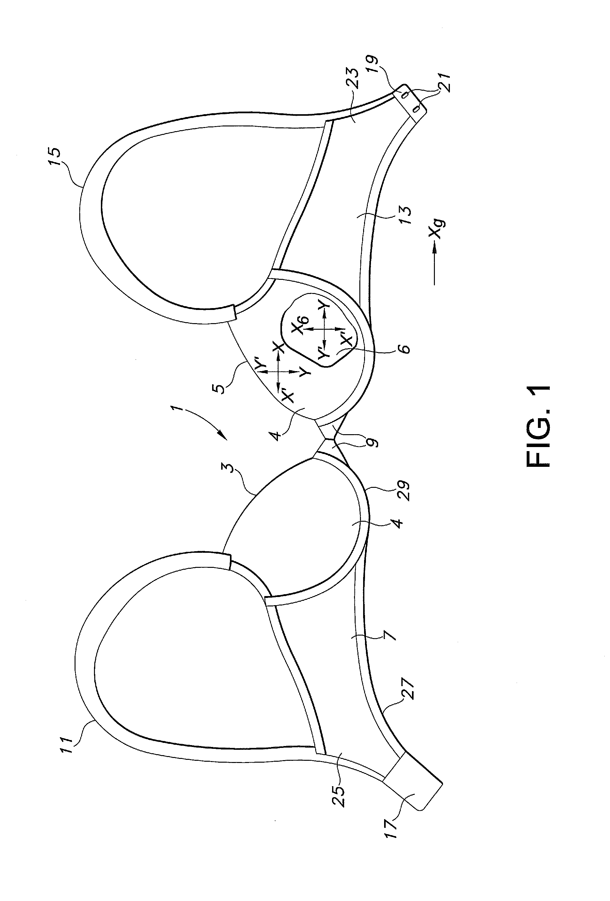 Brassiere construction using multiple layers of fabric