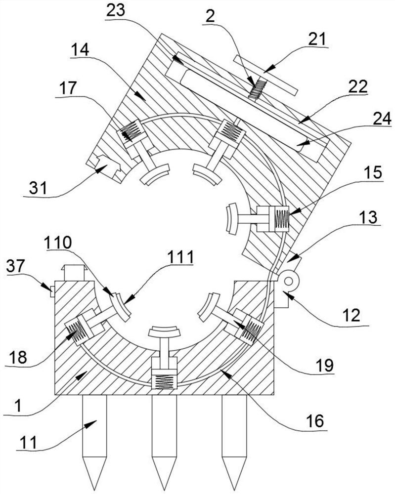 Connecting device for solving grounding imbalance of electronic information engineering communication tower