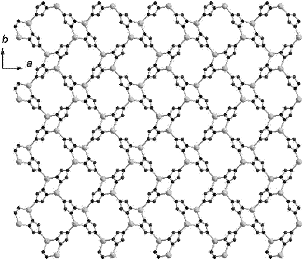 Two-dimensional zinc coordination polymer and preparation method thereof