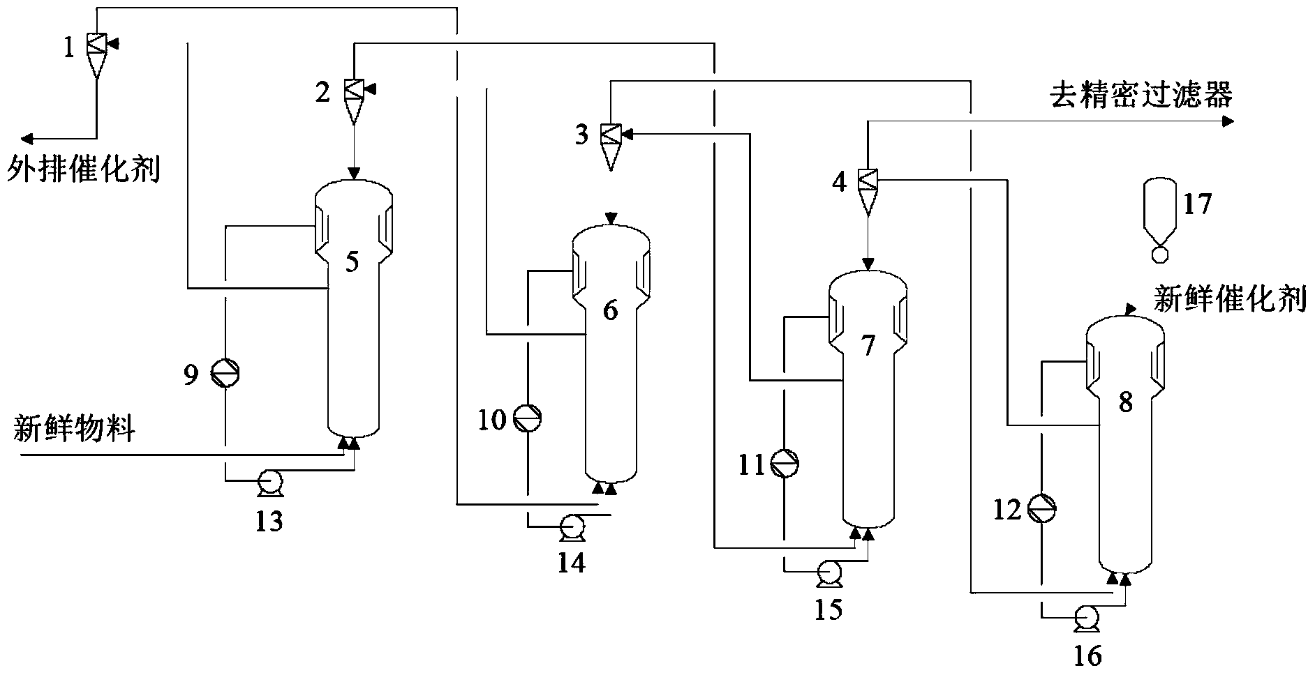 Continuous isosynthesis method and continuous isosynthesis device of ethylidene norbornene