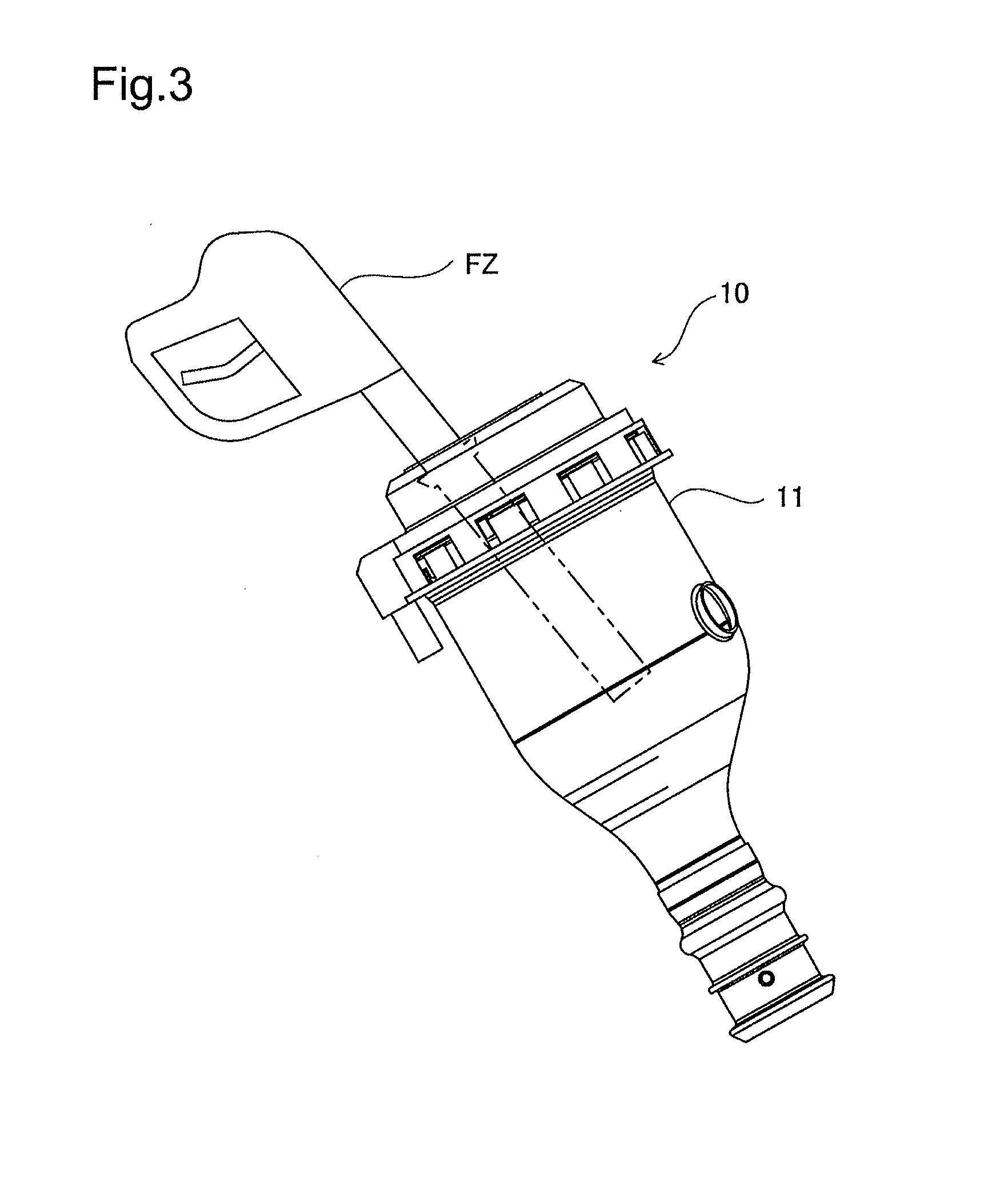 Fuel tank opening and closing device