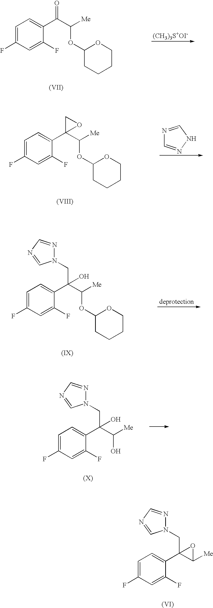 Production methods of epoxytriazole derivative and intermediate therefor