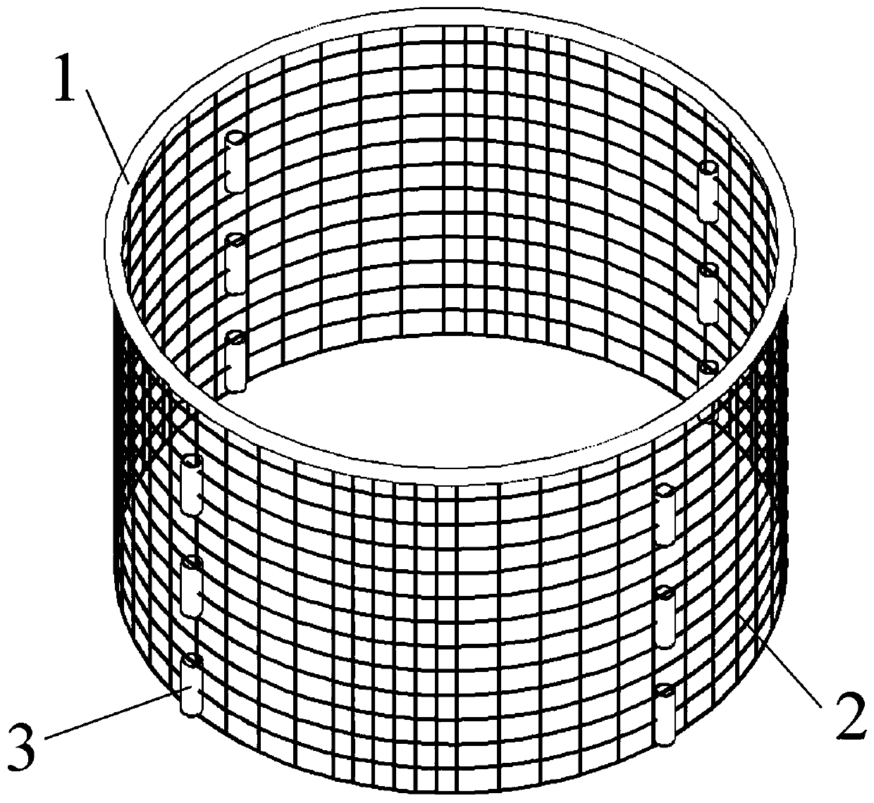 Single point mooring cage system with net fixing function