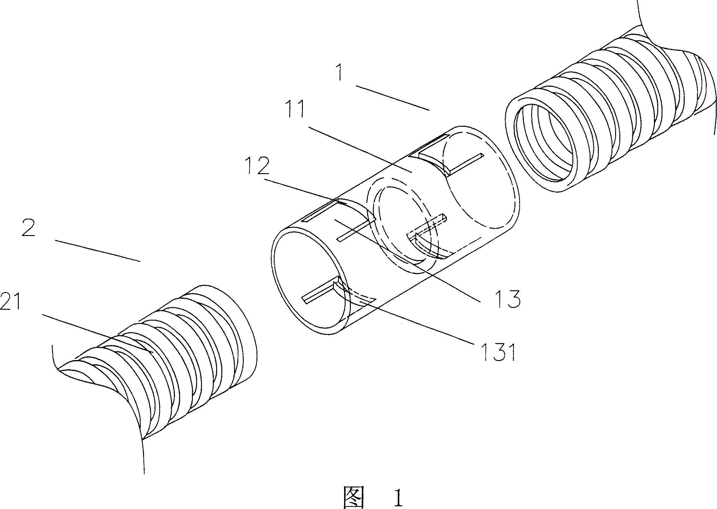 Joint device for flexible pipe