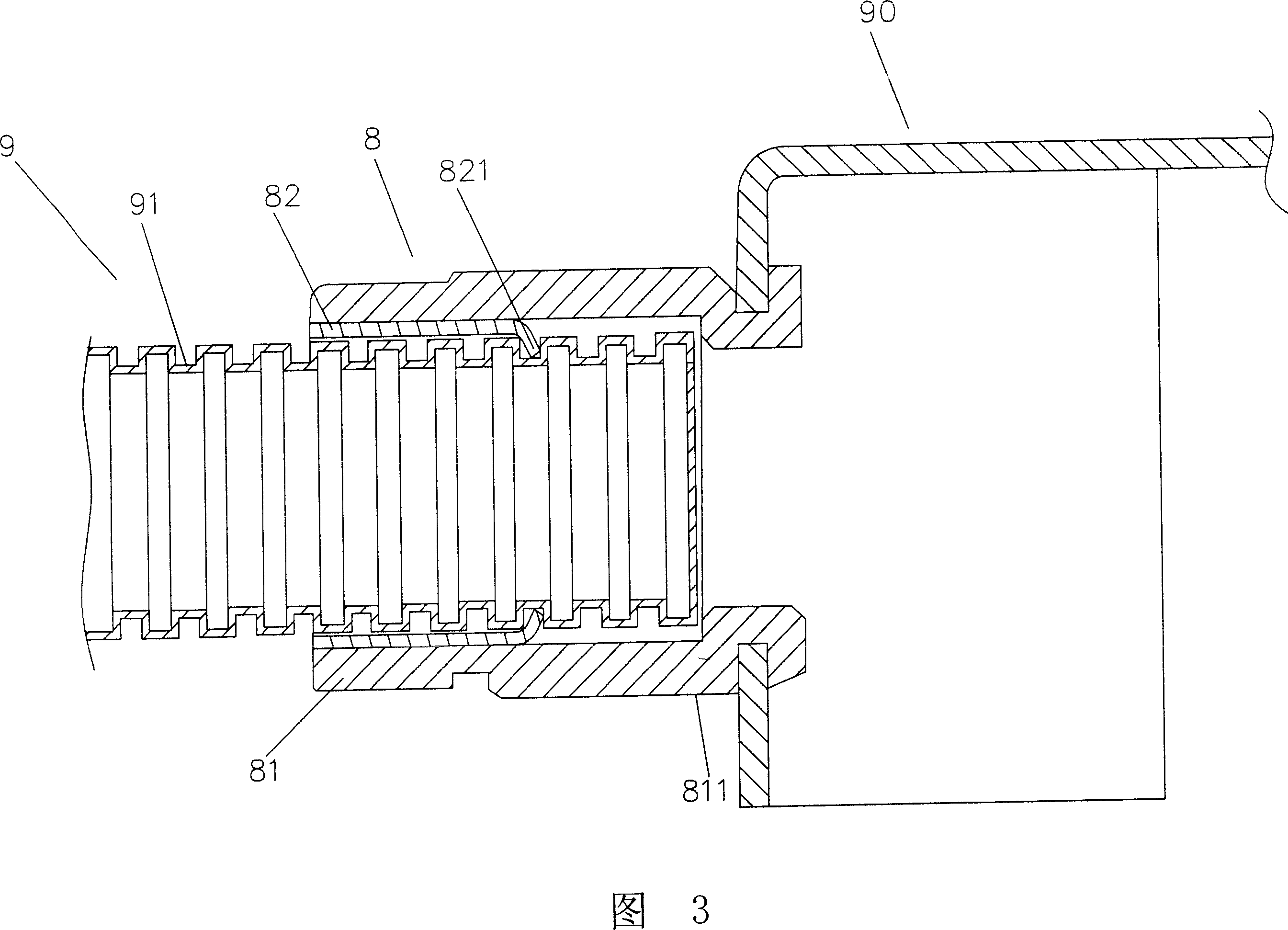Joint device for flexible pipe
