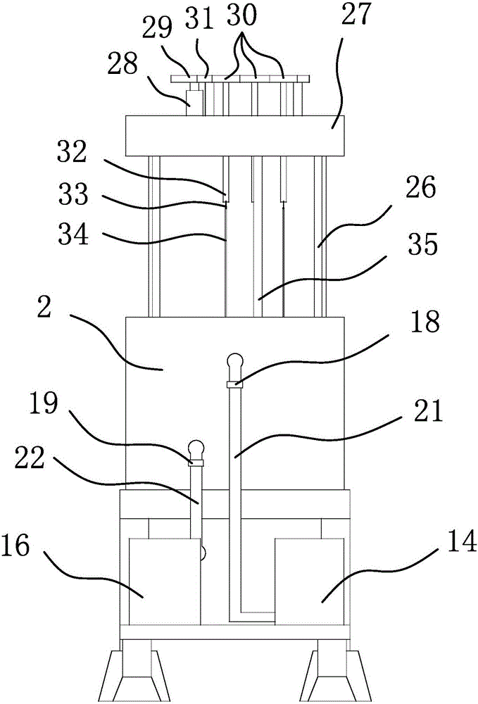 A test fabric dyeing machine