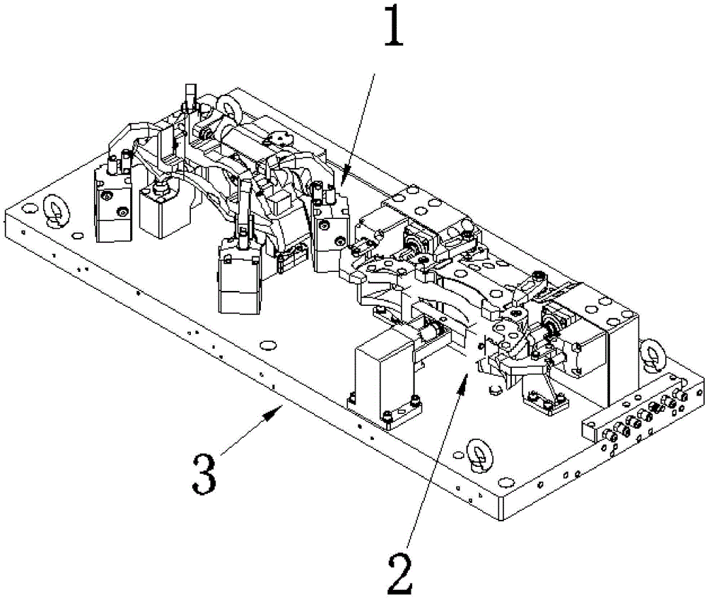 A fixture for milling and drilling of brackets