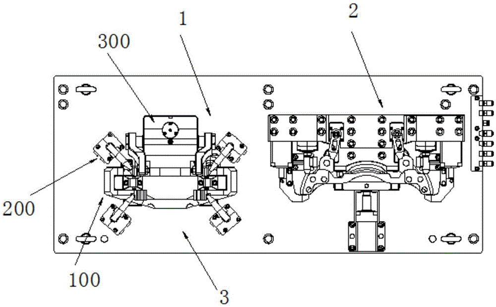 A fixture for milling and drilling of brackets