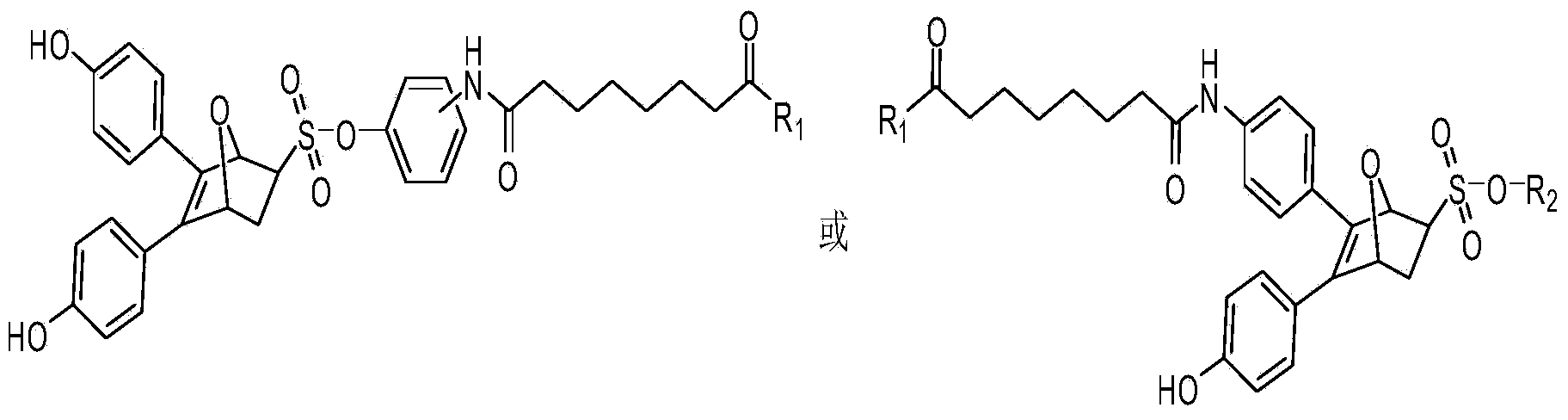 Oxygen-bridge bicyclo-[2.2.1]-heptylene compound and application thereof