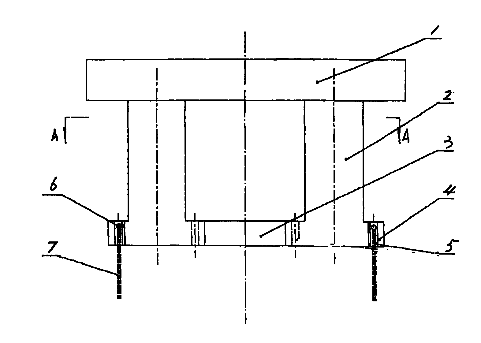 Tension force leg drill platform